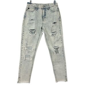 KanCan hi rise ankle skinny acid wash distressed, jeans, size 25 new tags